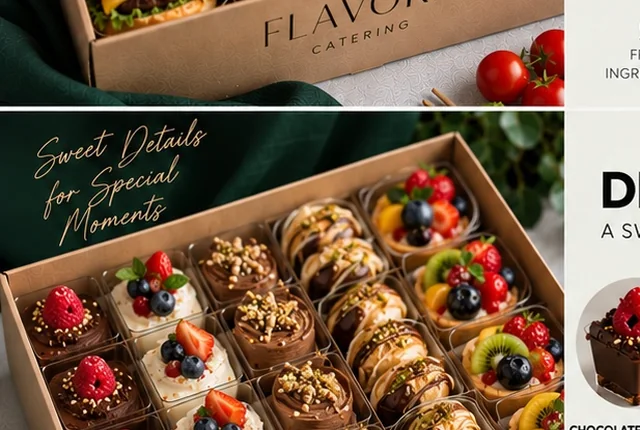 FLAVORA Burger and Dessert Boxes